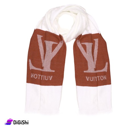 Offer of LOUIS VUITTON Soft Wool Scarf - White & Tile