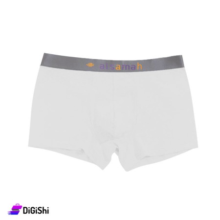 Al Samah Men's Lycra Boxer - White