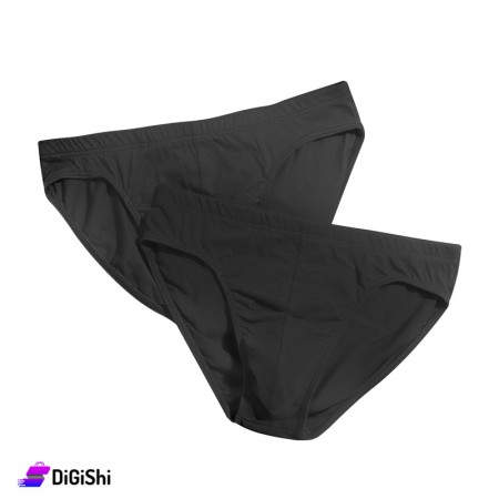 Al Samah Men's Cotton Two Slips - Black