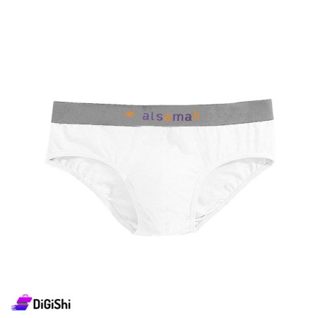 Al Samah Men's Lycra Cotton Slip - White