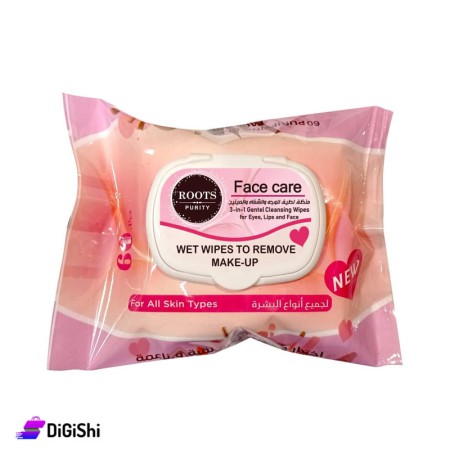 ROOTS PURITY Face Care Wet Wipes To Remove Make-UP