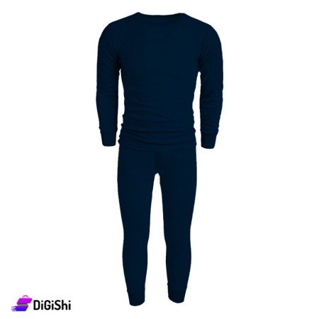 Al Samah Men's Long Sleeve Inter Look - Dark Blue