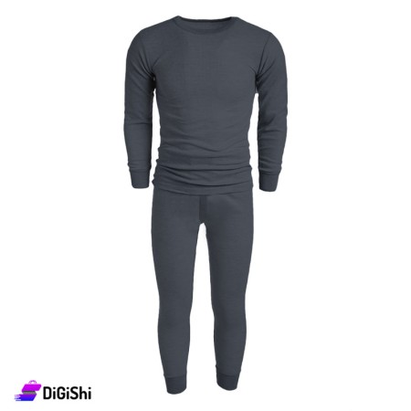 Al Samah Men's Long Sleeve Inter Look - Dark Gray