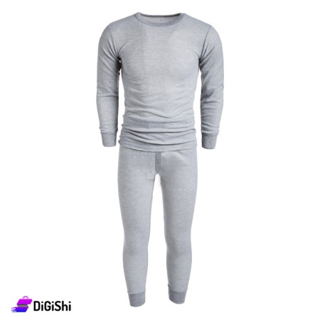 Al Samah Men's Long Sleeve Inter Look - Gray
