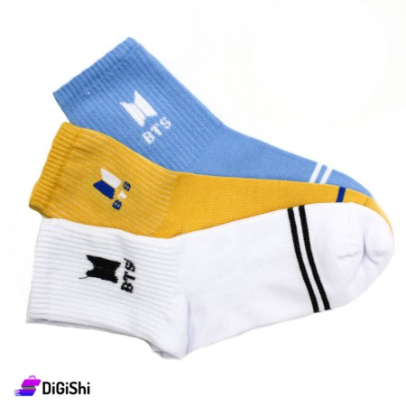 Al Samah Set Of Women BTS Socks - 3 Pairs
