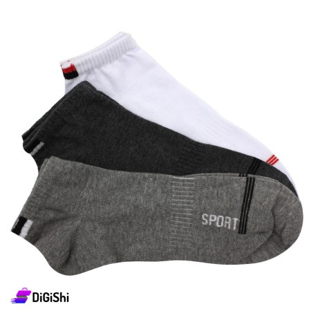Al Samah Set Of Men Sport Socks - 3 Pairs Group 1