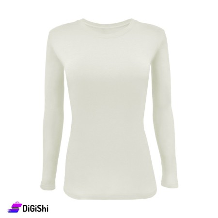 Al Samah Long Sleeves Top - Off White