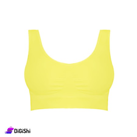 Al Samah Double Padded Sport Bra - Yellow