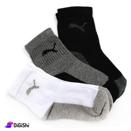 Al Samah Set 1 Of Kids Socks - 3 Pairs For Ten Years Olds