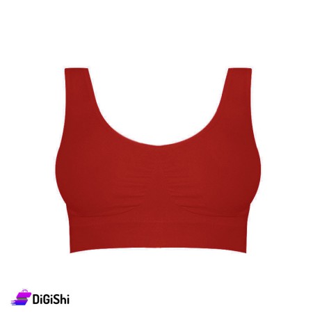 Al Samah Double Padded Sport Bra - Scarlet