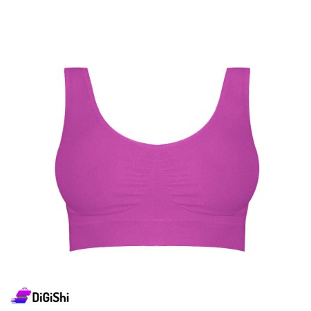 Al Samah Double Padded Sport Bra - Fuchsia