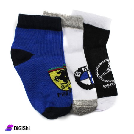 Al Samah Set Of Kids Socks - 3 Pairs For Six Years Old