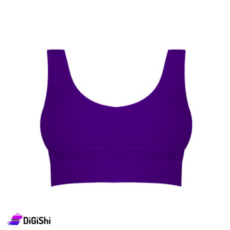 Al Samah Double Padded Sport Bra - Purple