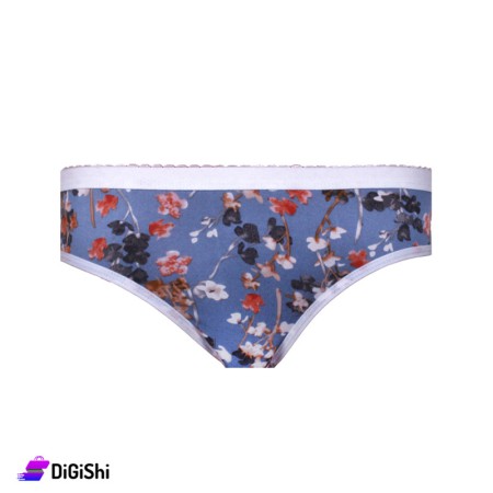 Al Samah Women's Flowers Printed Slip - Blue