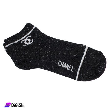 Al Samah Women's Towelie Socks - Black & White