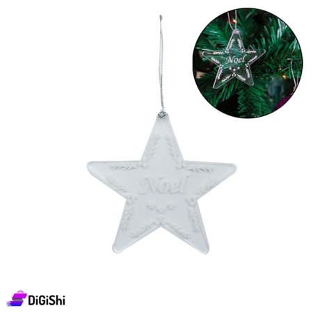 Noel Star Plexi Christmas Ornament