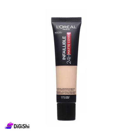 كريم أساس غير لامع يدوم 24 ساعة - 175 Sable Sand L'OREAL PARiS