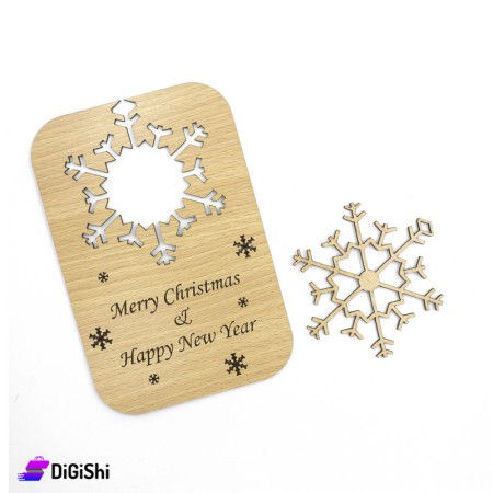 Wooden Christmas Snowflake Decoration