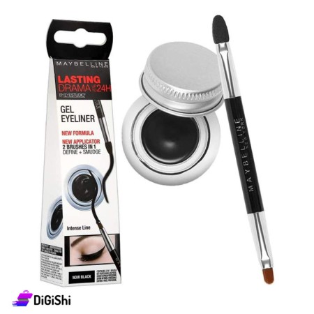 Maybelline Lasting Drama Gel Eyeliner 2 Brushes in 1