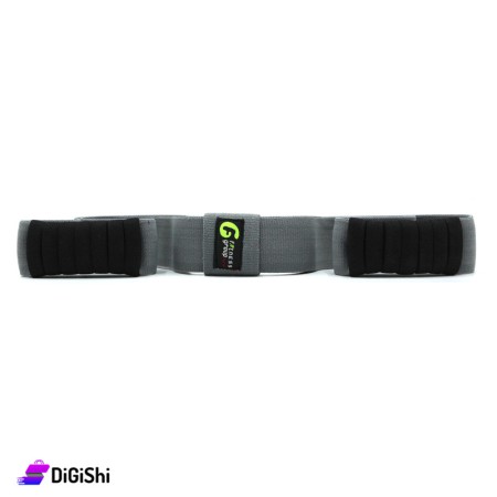 Fitness Group Syria 1006 Stretching Strap & Grips - Gray