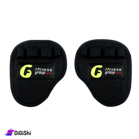 Fitness Group Syria 2002 Pair of Bodybuilding Hand's Palm Gloves - Black & Red