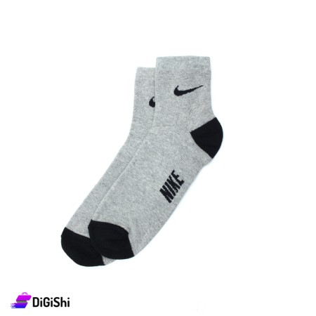 ZOX NIKE Pair Of Cotton Towelie Men Medium Socks - Gray