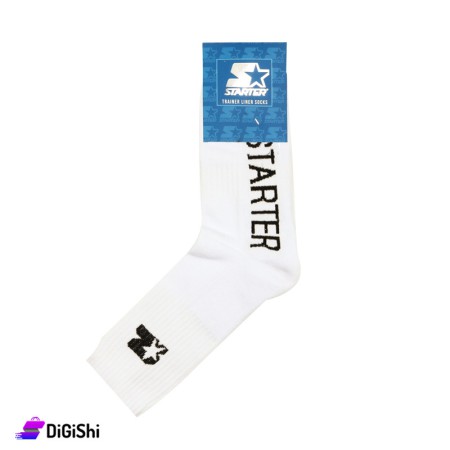 STARTER Men Long Cotton Socks - White & Black