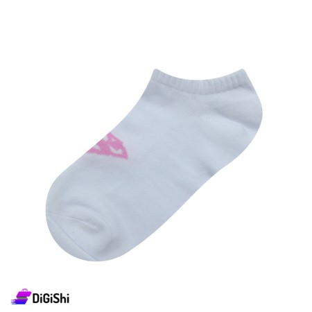 ZOX Pair Of Cotton Short Hidden Women's Socks - White
