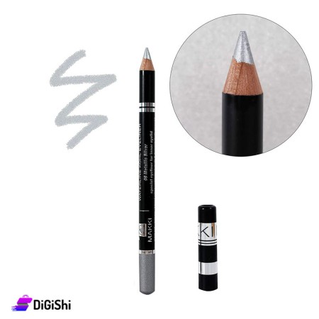 قلم تحديد العين MAKKI Waterline Kohl - 08 Metallic Silver