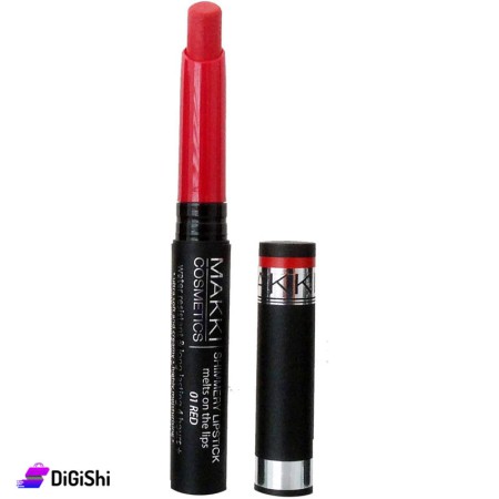 MAKKI Shimmery Lipstick - 01 Red