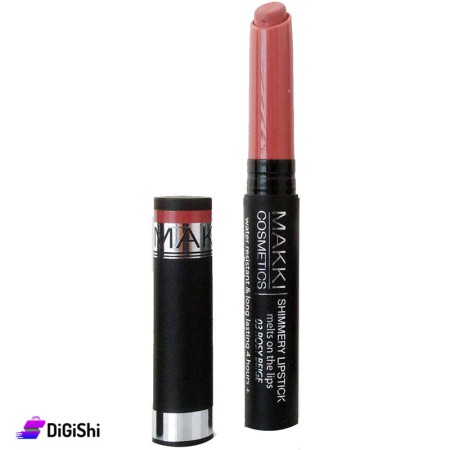 MAKKI Shimmery Lipstick - 03 Rosy Beige