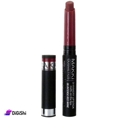 حمرة شفاه MAKKI Shimmery - 06 Intense Red Wine