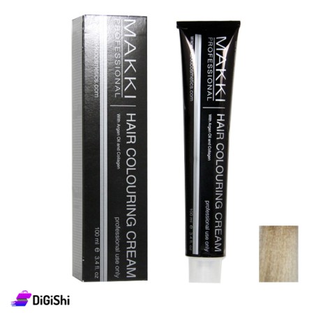 MAKKI Hair Coloring Cream -  Special Platinum Ash Blonde PLUS 12.1