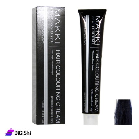 MAKKI Hair Coloring Cream - Blue Black 2.1