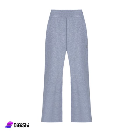 بنطال قطن عريض نسائي STARTER - رمادي