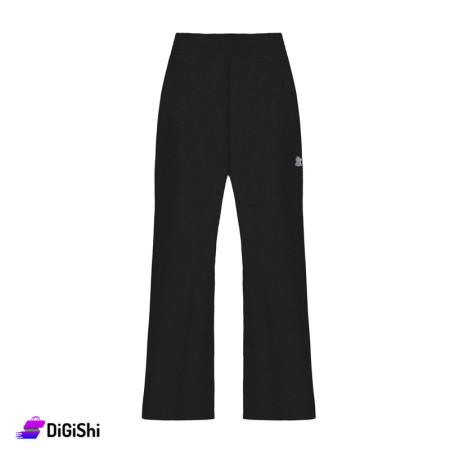 بنطال قطن عريض نسائي STARTER - أسود