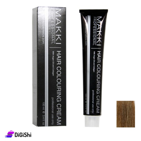 MAKKI Hair Coloring Cream - Medium Ash Blonde 7.01
