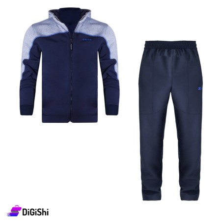 STARTER Men's Fleece Pajamas - Dark Blue