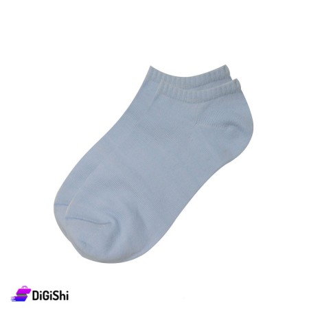 ZOX Pair Of Cotton Short Women's Socks - Light Blue