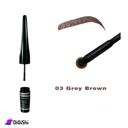 MAKKI Eyebrow Semi Tattoo - Gray brown 03