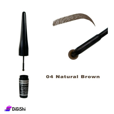 MAKKI Eyebrow Semi Tattoo - Natural brown 04