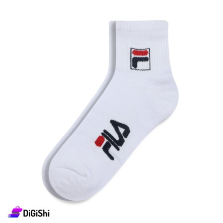 ZOX Pair Of Towelie Cotton Medium Women's Socks - White