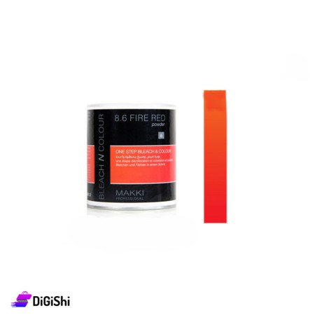 Makki One Step Bleach and Colour Powder 150 g - Fire Red
