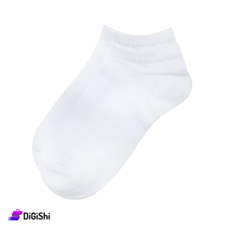 ZOX Pair Of Cotton Short Women's Socks - White