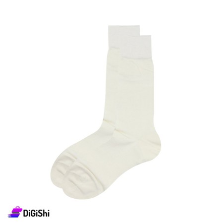 Al SAMAH MarcyLise Pair Of Men Long Socks - OffWhite