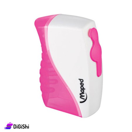 Maped 2 Holes Vertical Manual Pencil Plasitc Sharpener - Pink