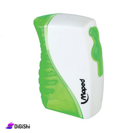 Maped 2 Holes Vertical Manual Pencil Plasitc Sharpener - Green