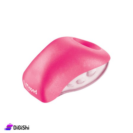 Maped Plastic Sharpener With a Scalloped Cover - Pink