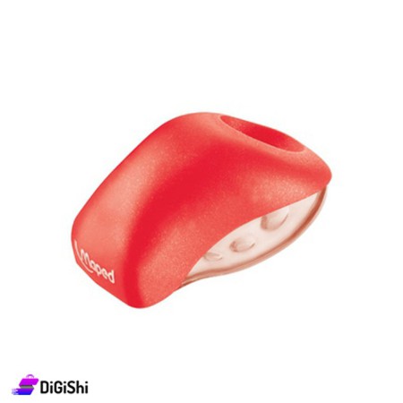 Maped Plastic Sharpener With a Scalloped Cover - Red