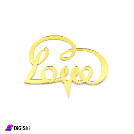 زينة عيد الحب بليكسي  Love - ذهبي